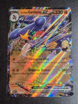 Cynthia's Garchomp ex 111/217 NM Ascended Heroes Double Rare Pokemon - Image 1