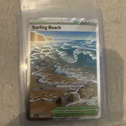 Surfing Beach 114/086 Pokemon TCG Chaos Rising Ultra Rare Trainer English - Image 1