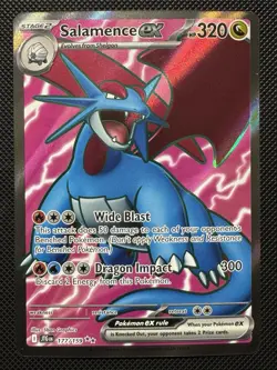 Pokemon Salamence ex 177/159 - SV09: Journey Together Full Art Near Mint - Image 1