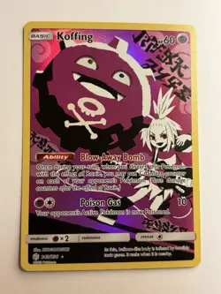 The Pokemon Company Koffing 243/236 SM Cosmic Eclipse Secret Rare Holo EN 2019 - Image 1