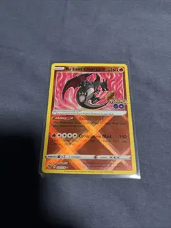 Pokemon Charizard Radiant 011/078 Pokemon GO Holo Rare Basic 160 HP English Neg… - Image 1