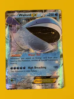 Wailord EX - 38/160 - Ultra Rare Primal Clash - Pokemon Card - NM - Image 1