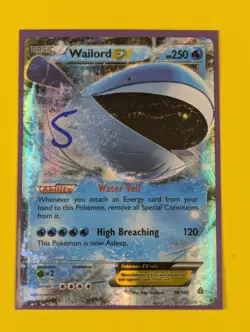 Wailord EX - 38/160 - Ultra Rare Primal Clash - Pokemon Card - NM - Image 3