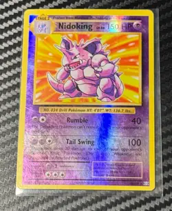 Pokemon Evolutions - Nidoking 45/108 Reverse Holo Rare - Image 2