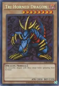Yugioh! Tri-Horned Dragon - LOB-EN000 - Secret Rare - Unlimited 25th Anniversary - Image 1