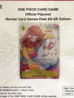 Zeus NAMI OP11-106 Promo Playmat Bandai Card Games Fest 24-25 ONE PIECE ENGLISH - Image 2