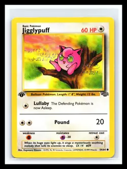 💥 Jigglypuff 54/64 Jungle 1st Edition Non Holo Foil Common Pokemon Vintage Card - Image 1