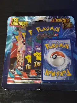 Pokemon TCG Lightning Box 4 Packs/1 Bonus Card Per Box Sealed - Image 3