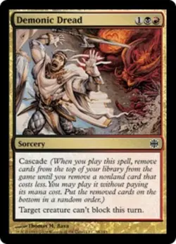 Demonic Dread ~ Moderately Played Alara Reborn MTG Magic UltimateMTG Multi-Color - Image 1