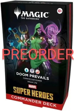 Magic Marvel Commander Deck "Doom Prevails" Inglese Sigillato Grixis Preordine - Image 1