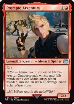 MTG Magic the Gathering FINAL FANTASY Prompto Argentum 148 de - Image 1
