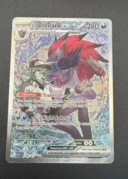 Pokemon TCG Ascended Heroes English N’s Zoroark EX SIR 286/217 - Image 1