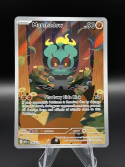 Pokemon Marshadow 146/132 Me01: Mega Evolution Holo Illustration Rare Basic HP90 - Image 1