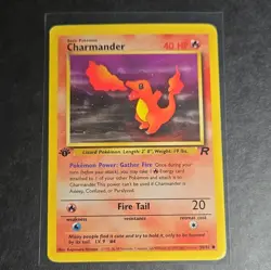 Pokemon TCG Charmander Team Rocket 1st Edition 50/82 Common Basic 40 HP English - Image 1