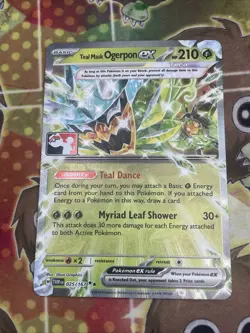Teal Mask Ogerpon Ex 025/167 NM Prize Pack Play Stamp Pokemon - Image 1
