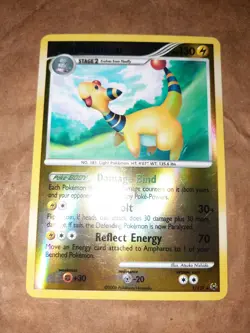 Pokemon TCG - Ampharos 1/127 Platinum Base Set Reverse Holo Rare Card - NM/LP - Image 1