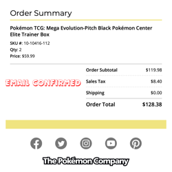 PRESALE - LOT OF 2 - Pokemon Center - Pitch Black Elite Trainer Box ETB Sealed - Image 2