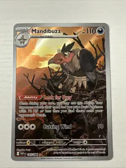 Mandibuzz 145/086 Illustration Rare White Flare Pokemon Near Mint - Image 1