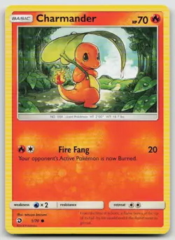 Charmander 1/70 Common Dragon Majesty Pokemon LP - Image 1
