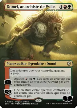 1 x Domri, Anarch of Bolas - Foil - Borderless - Commander: Bloomburrow - NM-Min - Image 1