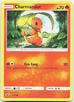 Charmander 1/70 Common Dragon Majesty Pokemon LP - Image 1