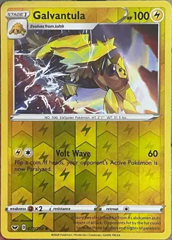 Galvantula Reverse Holo Rare - 071/202 - Sword & Shield Base Pokemon 2020 - Image 1