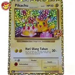 Birthday Pikachu S8a-P 007/025 25th Anniversary Collection Pokemon TCG Indonesia - Image 1