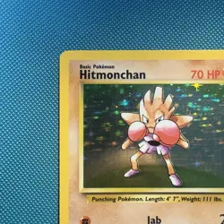 Pokemon Vintage Holo Rare Hitmonchan 7/102 Base Set Wotc 1999 - Image 2