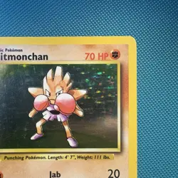 Pokemon Vintage Holo Rare Hitmonchan 7/102 Base Set Wotc 1999 - Image 3