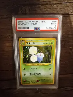 Pokemon Jumpluff No. 189 Neo Genesis Japanese Holo Rare - PSA 9 MINT! - Image 1