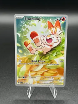 Pokemon TCG Scorbunny 225/217 Ascended Heroes Illus Rare Full Art Holo EN 2026 - Image 1
