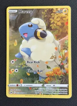 Pokemon TCG - Mareep Crown Zenith Galarian Gallery GG34/GG70 Full Art Holo - Image 1