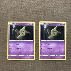 Pokemon TCG Mimikyu SM Black Star Promo SM99 Holo Promo LP-NM x2 - Image 1