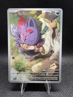 Pokemon TCG N's Zorua 189 (Pokemon Center Exclusive) Scarlet & Violet Promo - Image 1