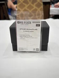 One Piece Card Game OP13-001 Ichiban Monkey D. Luffy Leader GameStop Promo - Image 2