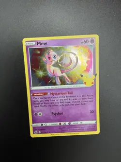 Pokemon Mew Holo Rare TCG Card 11/25 Celebrations 25th Anniversary - NM - Image 3