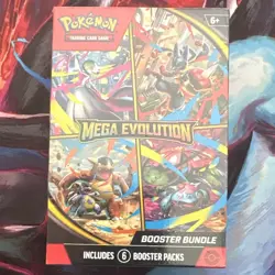 Pokemon TCG Mega Evolution Booster Bundle 6 Packs 60 Cards English 2025 - Image 1