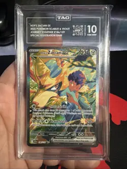TAG 10 Hop’s Zacian 186/159 SIR Pokemon TCG Graded Card - Image 1