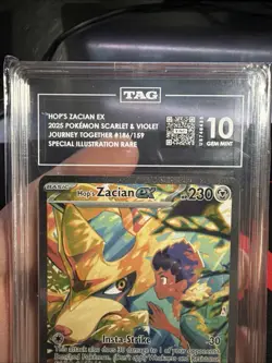 TAG 10 Hop’s Zacian 186/159 SIR Pokemon TCG Graded Card - Image 2
