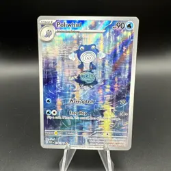 Poliwhirl 176/165 Scarlet Violet-151 Illustration Rare Pokemon TCG Holo Card - Image 1