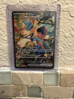 Pokemon TCG Hop's Zacian EX Holo Card 186/159 Sv09: Journey Together - Image 1