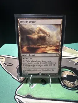 Hostile Desert 0266 Non Foil Rare Commander 2020 MTG NM - Image 1