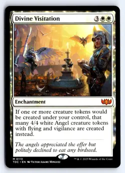 Divine Visitation 113 Commander: Tarkir: Dragonstorm Magic: The Gathering NM - Image 1