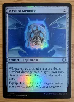 X 1 Mask of Memory FOIL NM-M Commander Legends 324 MTG Magic The Gathering - Image 2