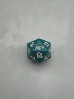 Magic the Gathering Spindown Dice Life Counter 2010 Core Set M10 Green D20 MTG - Image 1