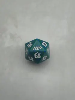 Magic the Gathering Spindown Dice Life Counter 2010 Core Set M10 Green D20 MTG - Image 2