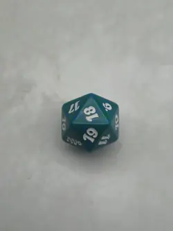 Magic the Gathering Spindown Dice Life Counter 2010 Core Set M10 Green D20 MTG - Image 3