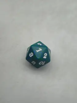 Magic the Gathering Spindown Dice Life Counter 2010 Core Set M10 Green D20 MTG - Image 4