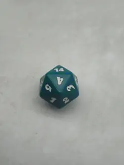 Magic the Gathering Spindown Dice Life Counter 2010 Core Set M10 Green D20 MTG - Image 5