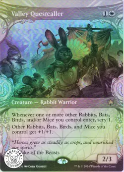 MTG Valley Questcaller (Showcase) (299) | NM Foil | Bloomburrow (BLB) - Image 1